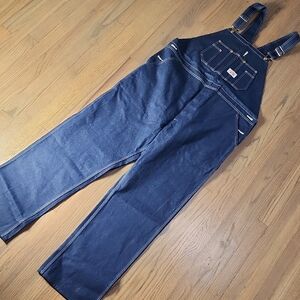 NWT Men's Dark Blue Denim Overalls